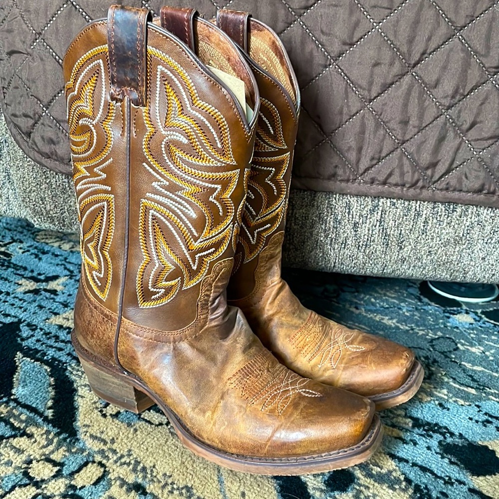 Nocona Womens 11” Embroidered Western Boots Size 7 1/2B